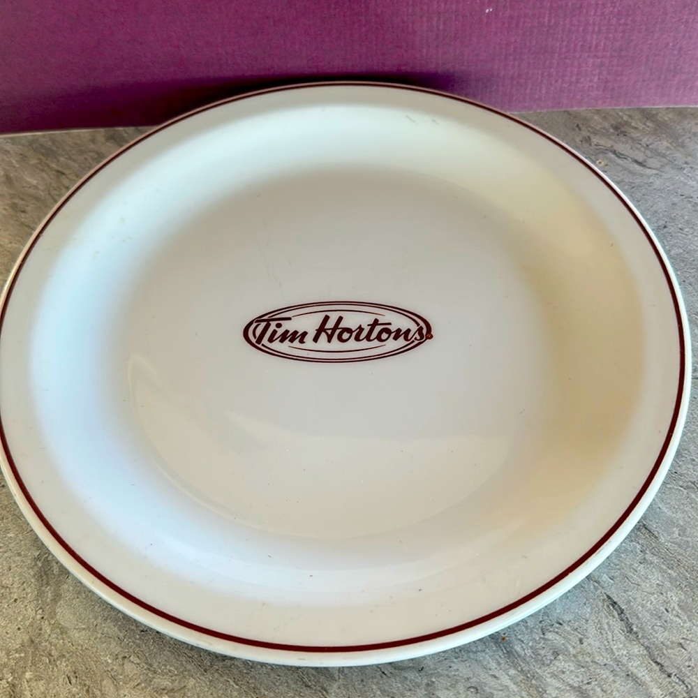 6 inch & 8 inchTim Hortons plate